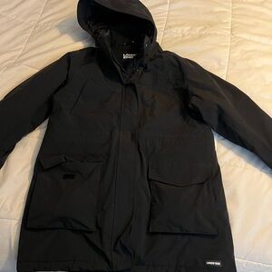 Lands' End Classic Black Parka